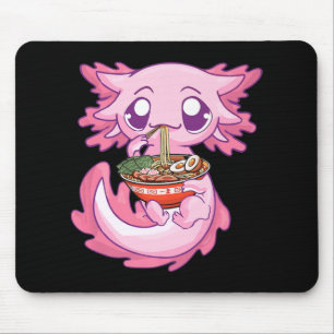 Axolotl Ramen Kawaii Japanese Anime Noodle Gift Gi Mouse Pad