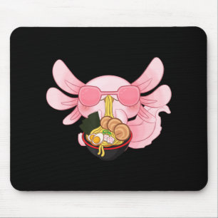 Axolotl Ramen Kawaii Japanese Anime Noodle Gift Wo Mouse Pad