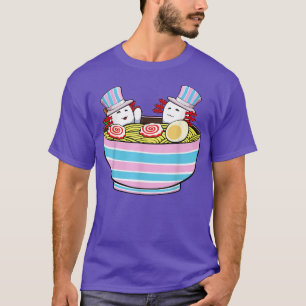 Axolotl Ramen LGBT-Q Animal Transgender Pride Tran T-Shirt