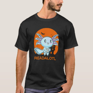 Axolotl Read Book Ambystoma Mexicanum Mexican Walk T-Shirt
