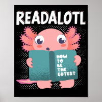 Axolotl Reading Teacher Readalotl Kawaii