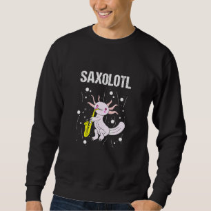 Axolotl Saxolotl Goldfish Glass Aquaristic Fish Sweatshirt