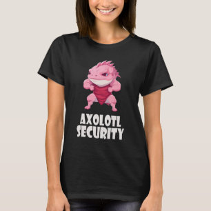 Axolotl Security Funny Muscles Axolotl Cute Hallow T-Shirt