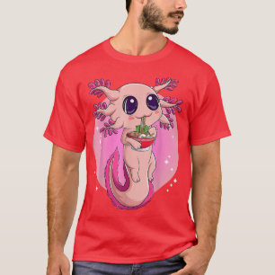 Axolotl Shirt For Women Girls, Japanese Ramen Nood