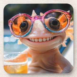 Axolotl Smile Coaster
