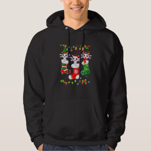 Axolotl Socks Christmas Light Family Pyjamas Xmas Hoodie
