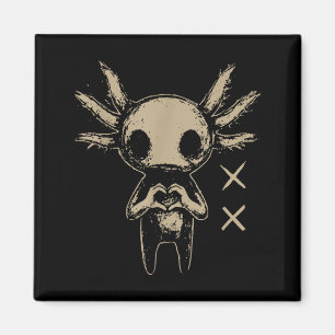 Axolotl Still Emo Goth  Magnet