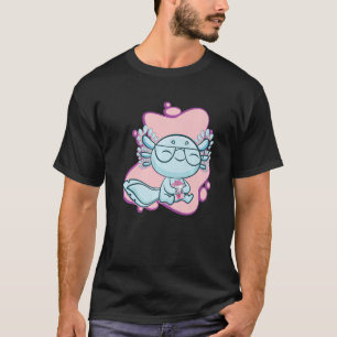 Axolotl Strawberry Milk Ambystoma Mexicanum Walkin T-Shirt