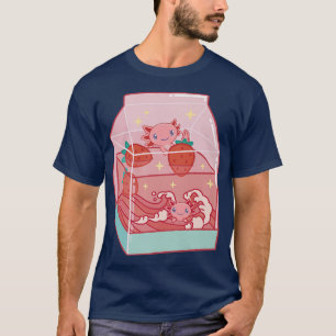 Axolotl Strawberry Milk cottage core Kawaii Japan T-Shirt