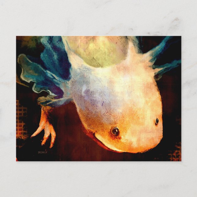 Axolotl Sun Postcard (Front)