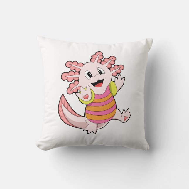 Axolotl Swimming Cushion (Front)