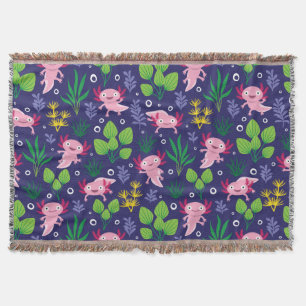Axolotl Throw Blanket