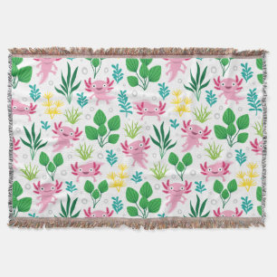 Axolotl Throw Blanket