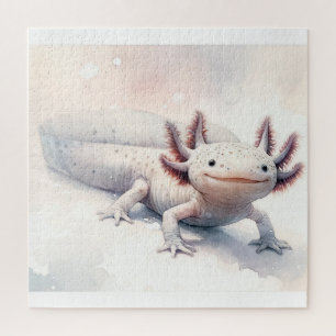 Axolotl Watercolor AREF310 - Watercolor Jigsaw Puzzle