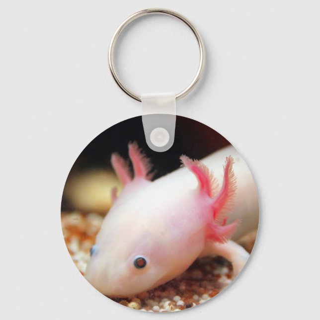 Axolotl Weißling Key Ring (Front)