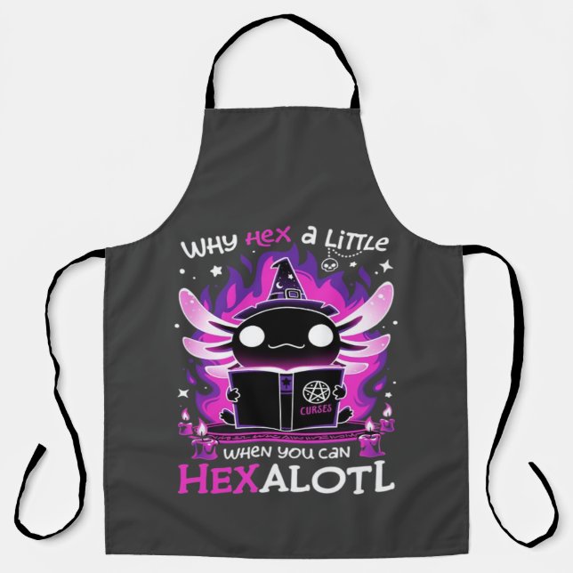 Axolotl Witching Hour - Salamandre  Apron (Front)