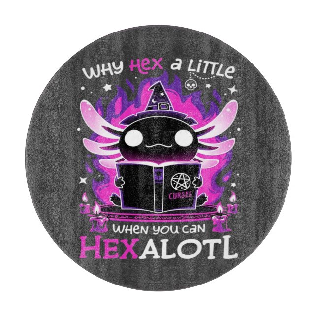 Axolotl Witching Hour - Salamandre  Cutting Board (Front)