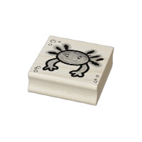 Axolotl Wood Art Stamp