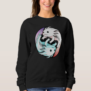 Axolotl Yin Yang Cute Mexican Walking Fish Boys G Sweatshirt
