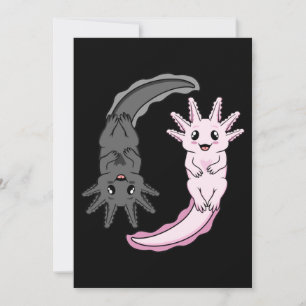 Axolotl Yin Yang Kawaii Animal Axolotls Lover Owne Thank You Card