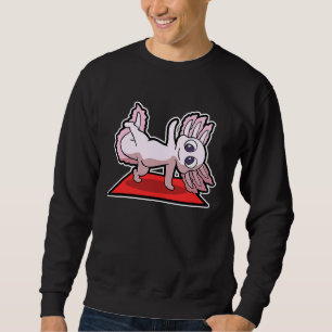 Axolotl Yoga Poses Sport Gymnastics Ohm Heartbeat Sweatshirt