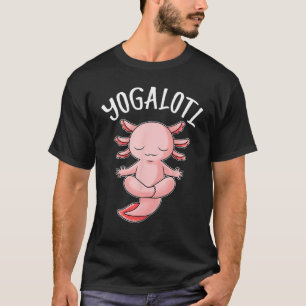 Axolotl Yogalotl Meditation Yoga Funny Axolotl Rel T-Shirt