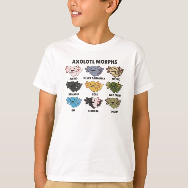 Axolotls From The World Sweet Animals Axolotl T-Shirt (Front)