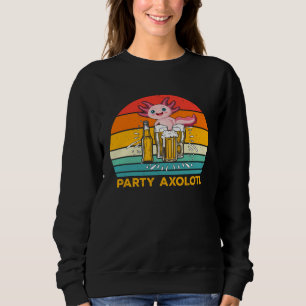 Axolotls Is My Spirit Animal Heart Filled With Par Sweatshirt