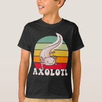 Axolotls Retro Sunset Axolotl Kawaii