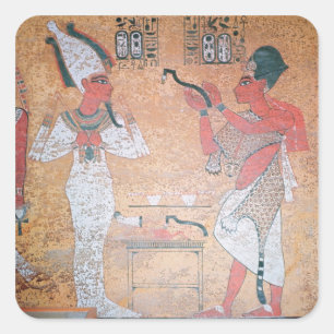Ay performing the opening of the mouth ceremony square sticker