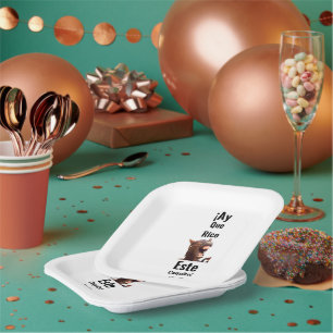 ¡Ay Que Rico Este Coquito! Paper Plate