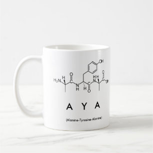 Aya peptide name mug