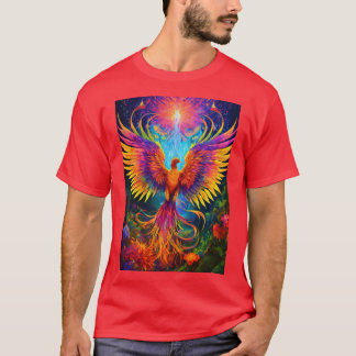 Ayahuasca Phoenix: A Fluorescent Journey into Eden T-Shirt