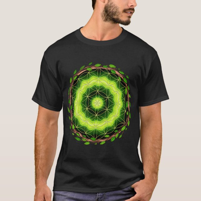 Ayahuasca Sacred Geometry T-Shirt (Front)