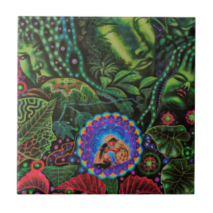 Ayahuasca Vision Ceramic Tile