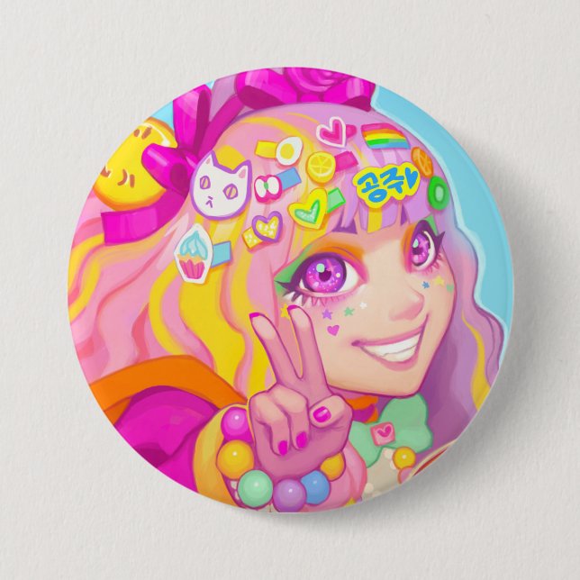Ayako 7.5 Cm Round Badge (Front)