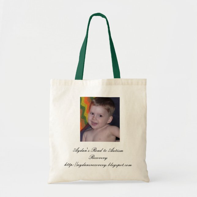 Aydans Recovery Photo, Aydan's Road to Autism R... Tote Bag (Front)