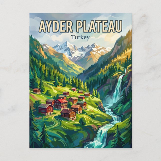 Ayder Plateau Turkey Postcard (Front)