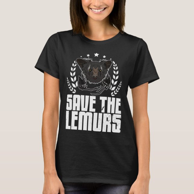 Aye Aye Primates Lemurs Madagascar  11 T-Shirt (Front)
