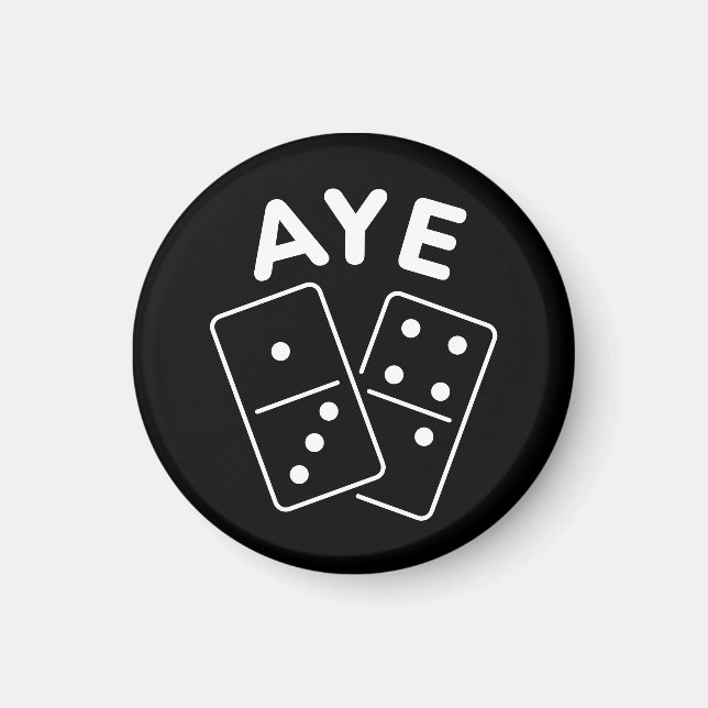 Aye Domino K-Pop Boygroup Meme Quote Magnet (Front)