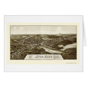 Ayer, MA Panoramic Map - 1886