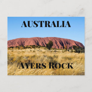Ayers Rock Australia Postcard