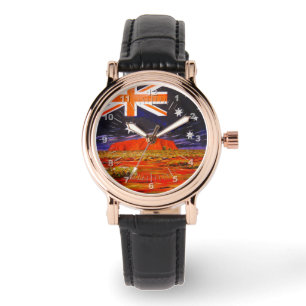 Ayers rock australian flag watch