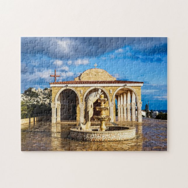 Ayia Napa Ayios Epifanios Church Cyprus. Jigsaw Puzzle (Horizontal)