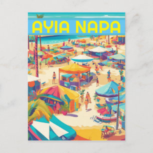 Ayia Napa  Cyprus tourist resort  Holiday Postcard