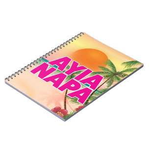 Ayia Napa Holiday poster Notebook