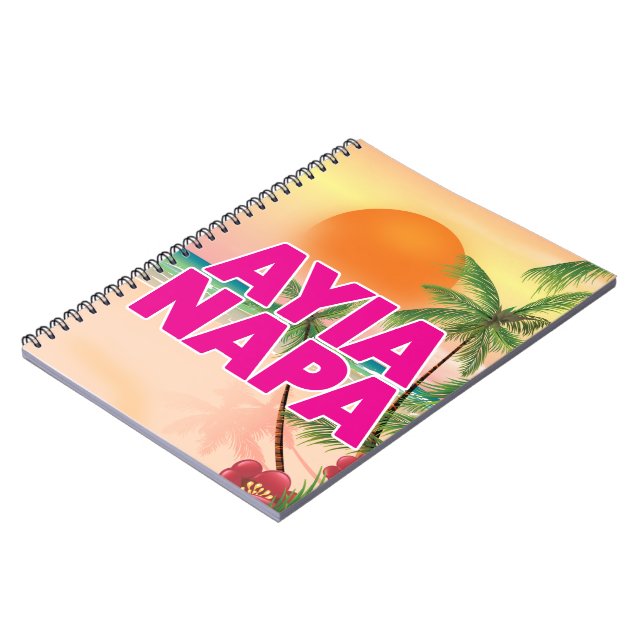 Ayia Napa Holiday poster Notebook (Left Side)