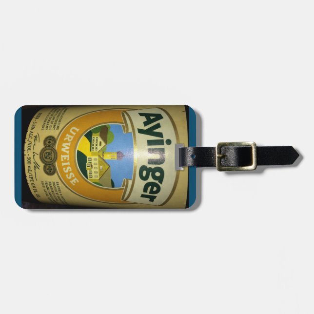 Ayinger Beer Luggage Tag (Front Horizontal)