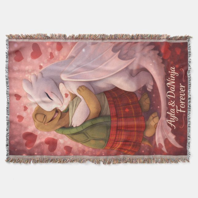 ayla&ninja throw blanket (Front)