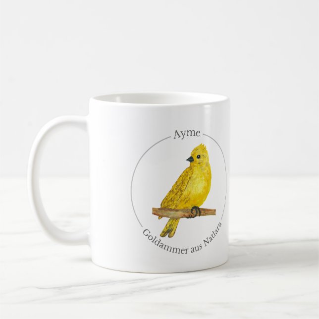 Ayme -  Goldammer aus Natlara Coffee Mug (Left)